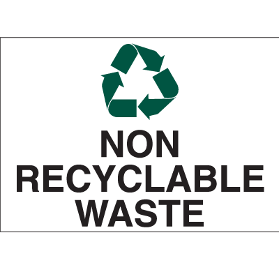 Recycling Labels - Non Recyclable Waste