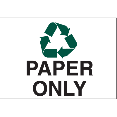 Recycling Labels - Paper Only