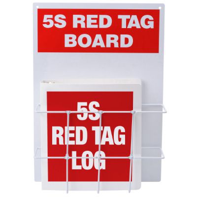 Red Tag Stations - 5S Red Tag Binder Center
