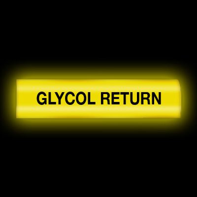 Reflective Opti-Code™ Pipe Markers - Glycol Return