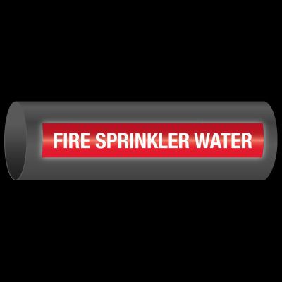 Reflective Opti-Code™ Self-Adhesive Pipe Markers - Fire Sprinkler Water