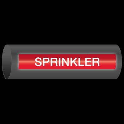 Reflective Opti-Code™ Self-Adhesive Pipe Markers - Sprinkler