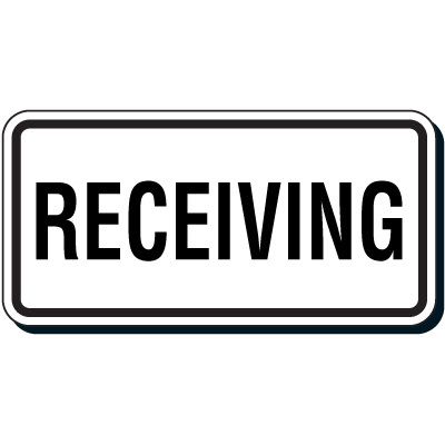 Reflective Parking Lot Signs - Receiving