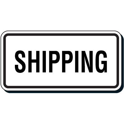 Reflective Parking Lot Signs - Shipping