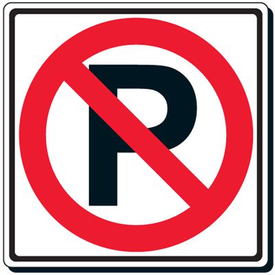 Reflective Traffic Signs - No Parking (Symbol)