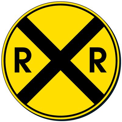 Reflective Traffic Signs - Railroad Crossing (Symbol)