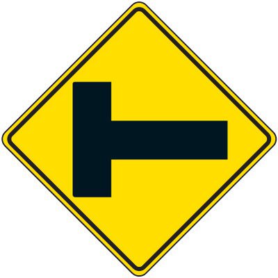 Reflective Warning Signs - Intersection Traffic Symbol