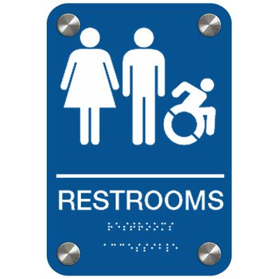 Premium Restroom Signs - Dynamic Accessibility