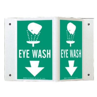 Rigid High Visibility Signs - Eye Wash