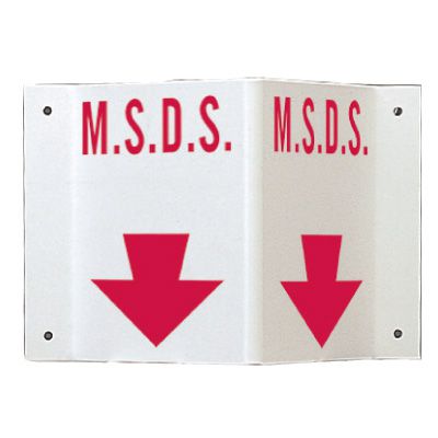 Rigid High Visibility Signs - M.S.D.S