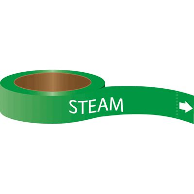 Roll Form Self-Adhesive Pipe Markers - Steam