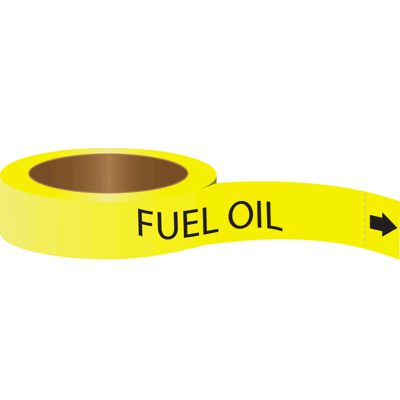 Roll Form Self-Adhesive Pipe Markers - Fuel Oil
