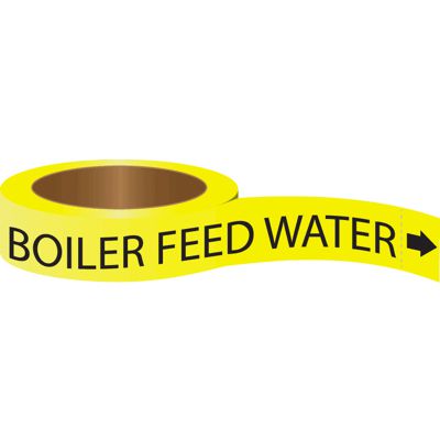 Roll Form Self-Adhesive Pipe Markers - Boiler Feed Water