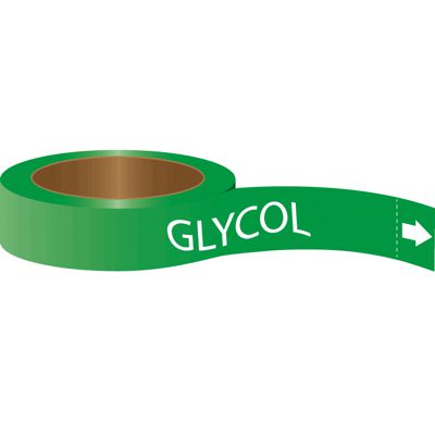 Roll Form Self-Adhesive Pipe Markers - Glycol