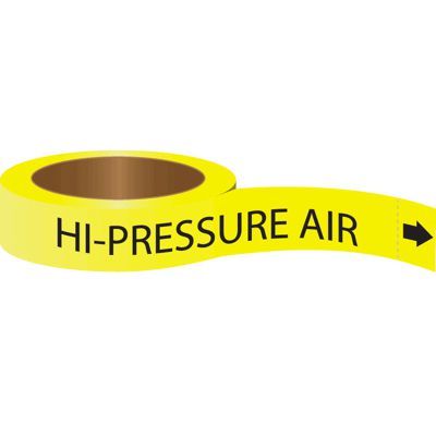 Roll Form Self-Adhesive Pipe Markers - Hi-Pressure Air