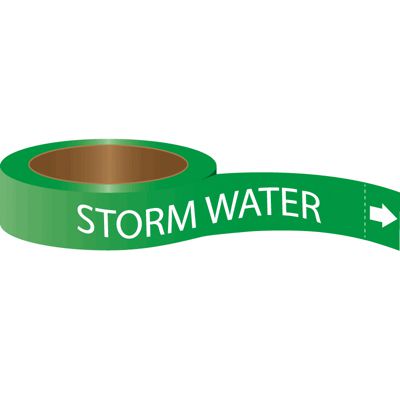 Roll Form Self-Adhesive  Pipe Markers - Storm Water