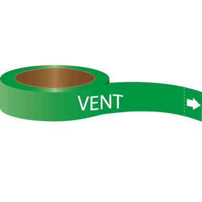 Roll Form Self-Adhesive Pipe Markers - Vent