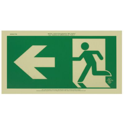 Running Man Signs - Arrow Left