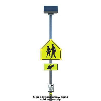 Push Button LED Crosswalk Signs