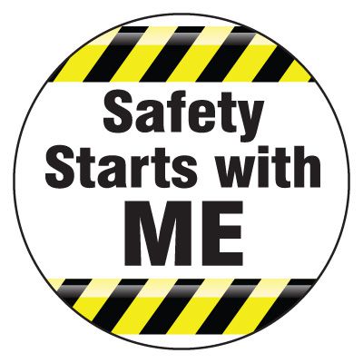 Safety Hard Hat Labels - Safety Starts With Me