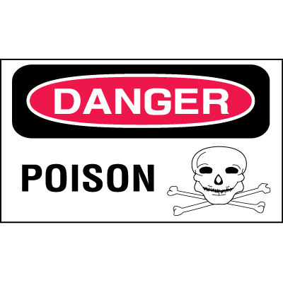 Safety Labels On A Roll - Danger Poison