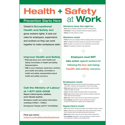 Workplace Health and Safety Poster