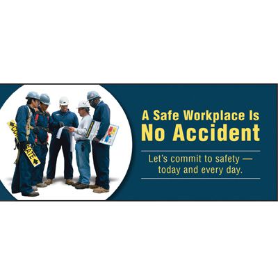 Safety Slogan Banners - A Safe Workplace