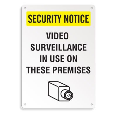 Security Camera Signs - Video Surveillance