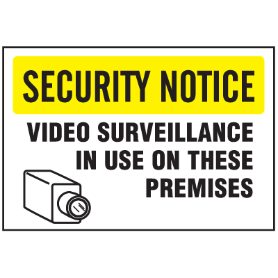 See-Thru Security Decals - Surveillance