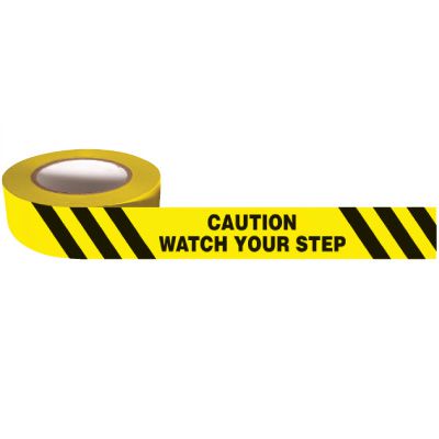 Self Adhesive Message Tape - Caution Watch Your Step