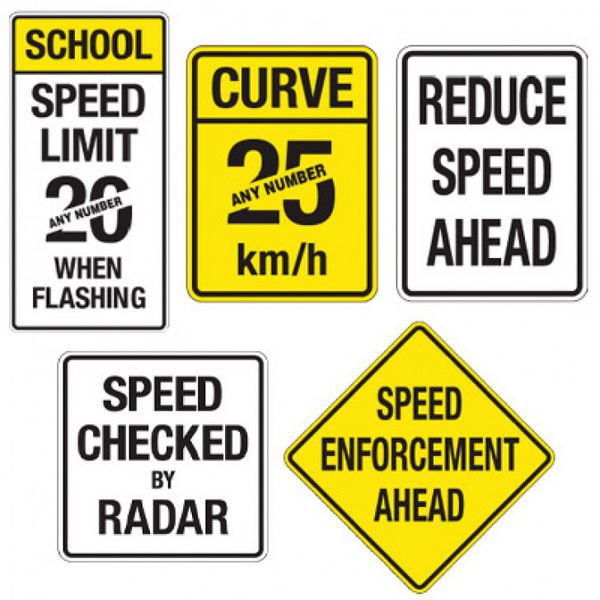 Semi-Custom Reflective Speed Limit Signs