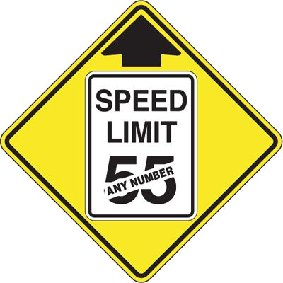 Semi-Custom Warning Signs - Speed Limit