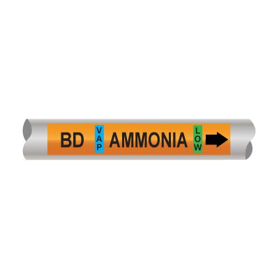 Setmark® Ammonia Pipe Markers - Booster Discharge