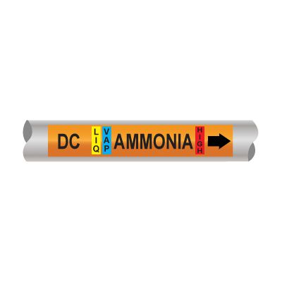 Setmark® Ammonia Pipe Markers - Defrost Condensate