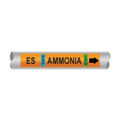 Setmark® Ammonia Pipe Markers - Economizer Suction