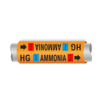 Setmark® Ammonia Pipe Markers - Hot Gas