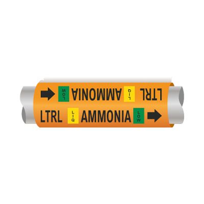 Setmark® Ammonia Pipe Markers - Low Temp Recirculated Liq