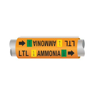 Setmark® Ammonia Pipe Markers - Low Temperature Liquid