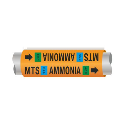 Setmark® Ammonia Pipe Markers - Medium Temperature Suction