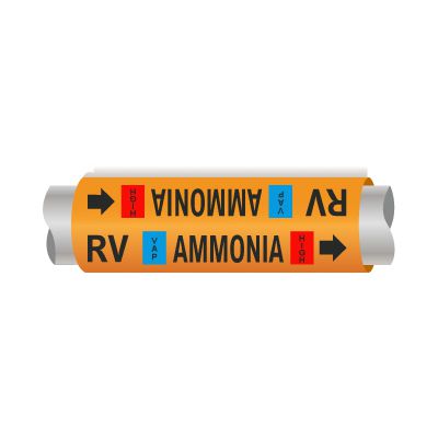 Setmark® Ammonia Pipe Markers - Relief Vent