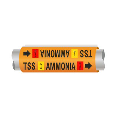 Setmark® Ammonia Pipe Markers - Thermosyphon Supply
