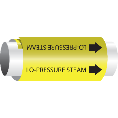 Setmark® Snap-Around Pipe Markers - Lo-Pressure Steam