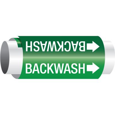 Setmark® Snap-Around Pipe Markers - Backwash