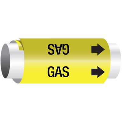 Setmark® Snap-Around Pipe Markers - Gas