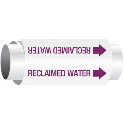 Setmark® Snap-Around Pipe Markers - Reclaimed Water