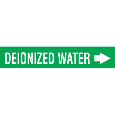 Seton Code™ Pipe Marker - Deionized Water