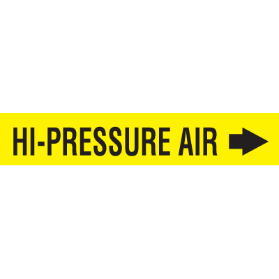 Seton Code™ Economy Self-Adhesive Pipe Markers - Hi-Pressure Air