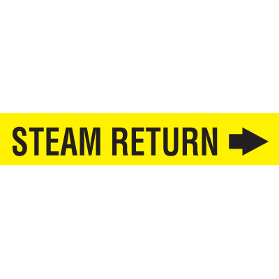 Seton Code™ Economy Self-Adhesive Pipe Markers - Steam Return