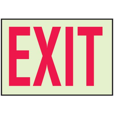 Luminous Path Marker Signs - Exit