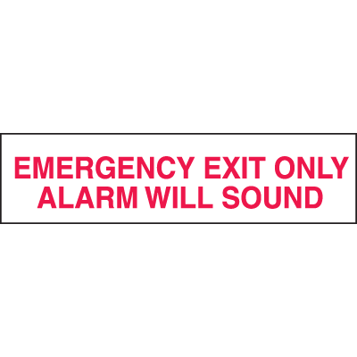 Setonsign® Value Packs - Emergency Exit Only Alarm Will Sound